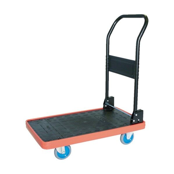 MKP 樹脂製運搬車 (エアーキャスター) 折りたたみハンドル