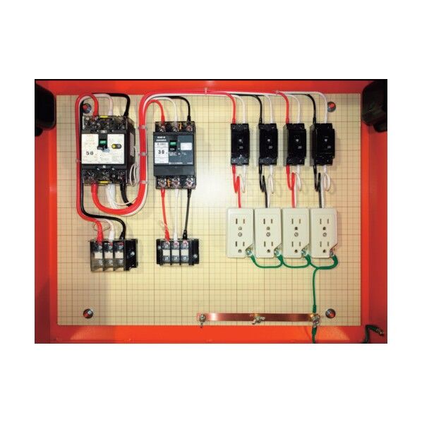仮設電灯分電盤 主幹50A 4回路+1回路・1端子台 ML50-40N1 1点