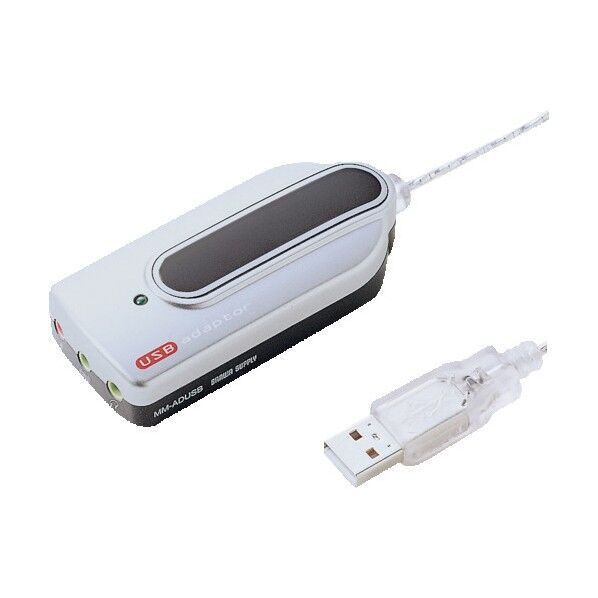 サンワサプライ USBオーディオ変換アダプタ MM-ADUSB 1点