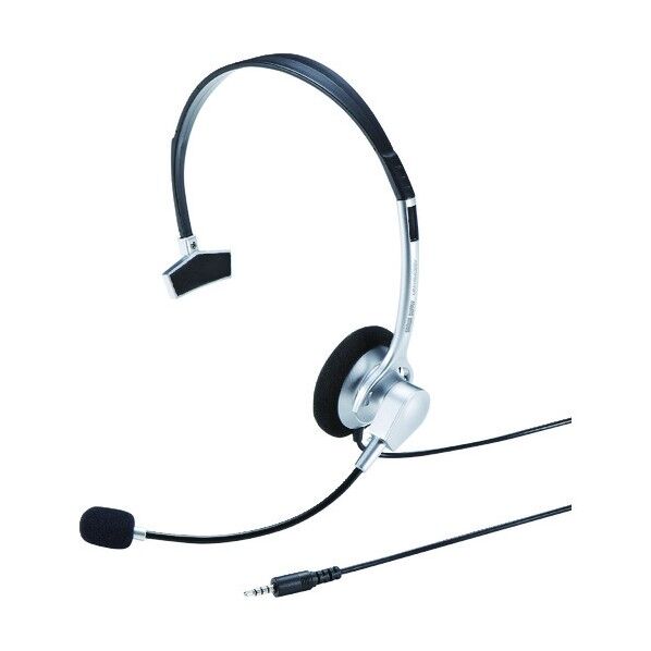 サンワサプライ 4極対応ヘッドセット MM-HS402SV 1点