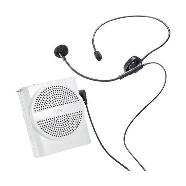 ＳＡＮＷＡ　ハンズフリー拡声器スピーカー（ホワイト）