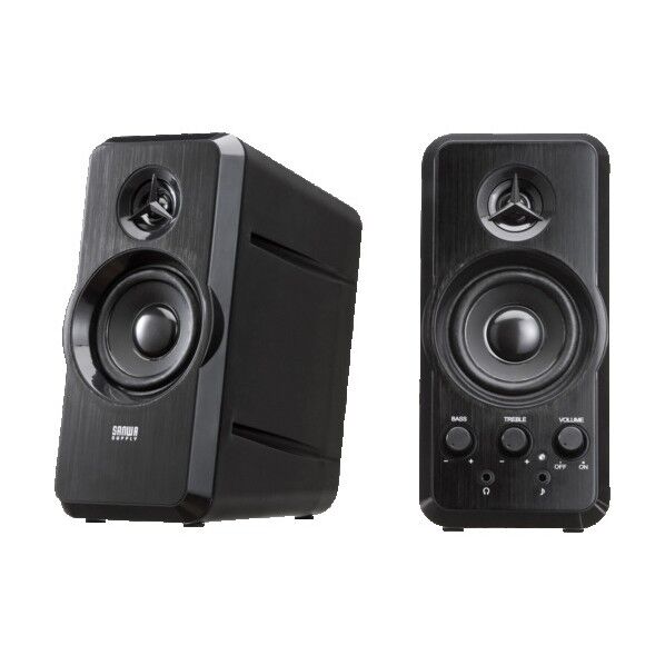 サンワサプライ マルチメディアスピーカー MM-SPL6BK 1点...