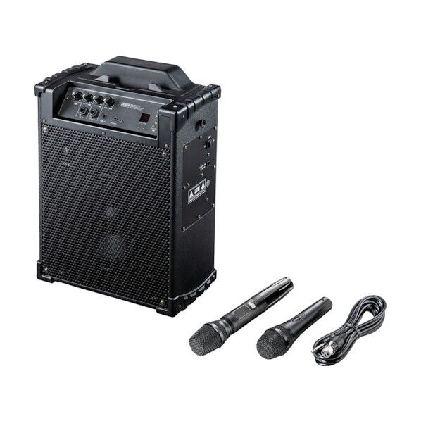 サンワサプライ ワイヤレスマイク付き拡声器スピーカー MM-SPAMP10 1点...