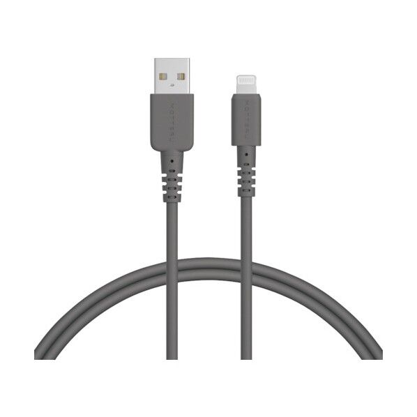 しなやかで絡まないシリコンケーブル USB-A to Lightning