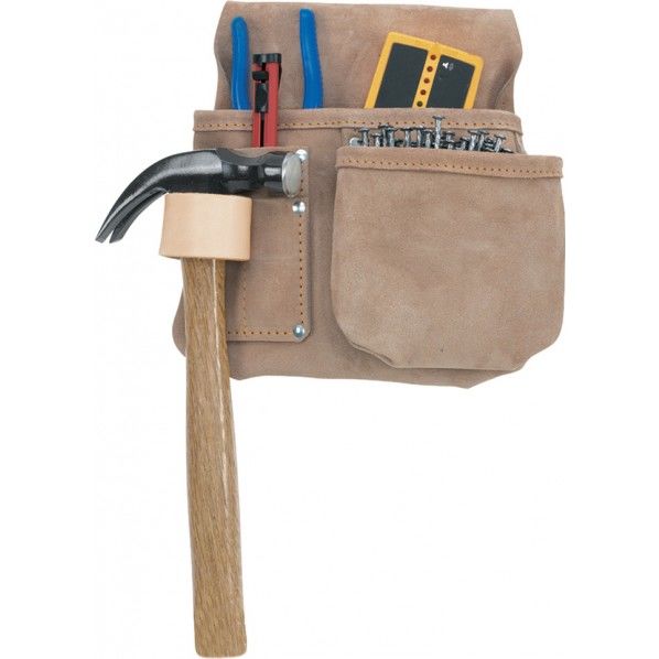 革製シングルバッグ腰袋片側(ベルト無し) AP-617