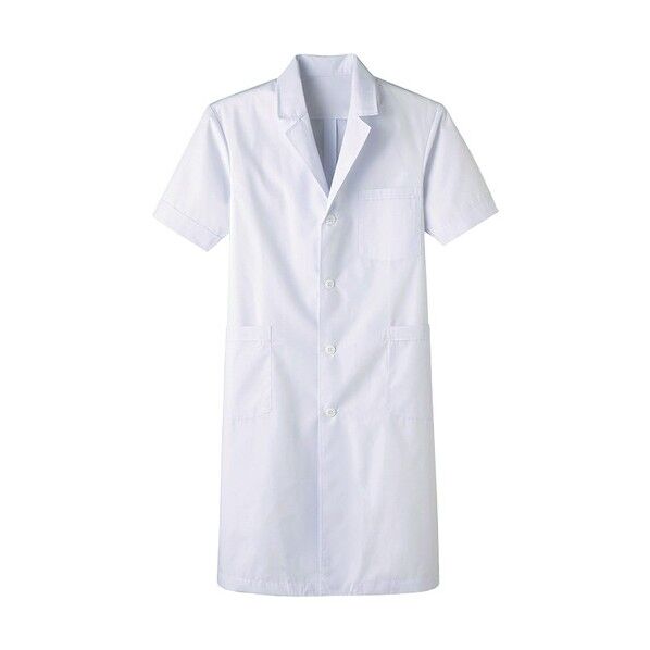 男子S型診察衣 半袖 抗菌 MR-118-LL 1点