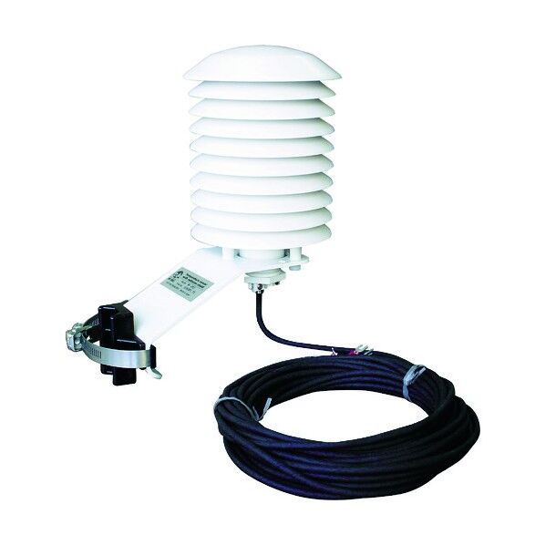 ラジェーションシールド付気温計 自然通風式 標準コード10m