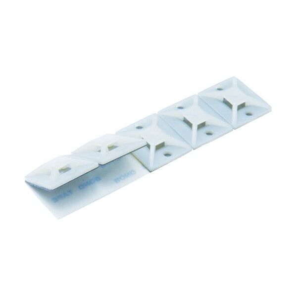 結束バンド用固定具(粘着テープ付)