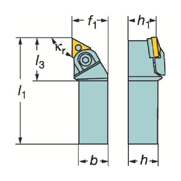 T-Max P ネガチップ用シャンクバイト MTGNR 1