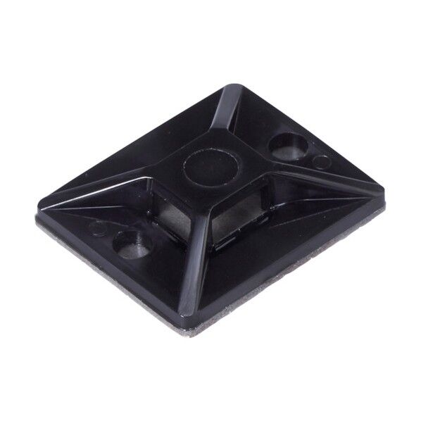 結束バンド用固定具(超強力粘着多用途テープ付) 黒 MTO 30 EX 100個