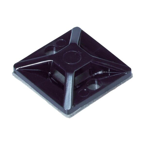 結束バンド用固定具(超強力粘着多用途テープ付) 黒 MTO 20 EX 10/P 10個