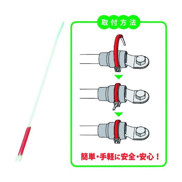 JAPPY サーモタイ 発熱監視用タイ 可逆タイプ Sサイズ 赤 MTT-S-RED 30本