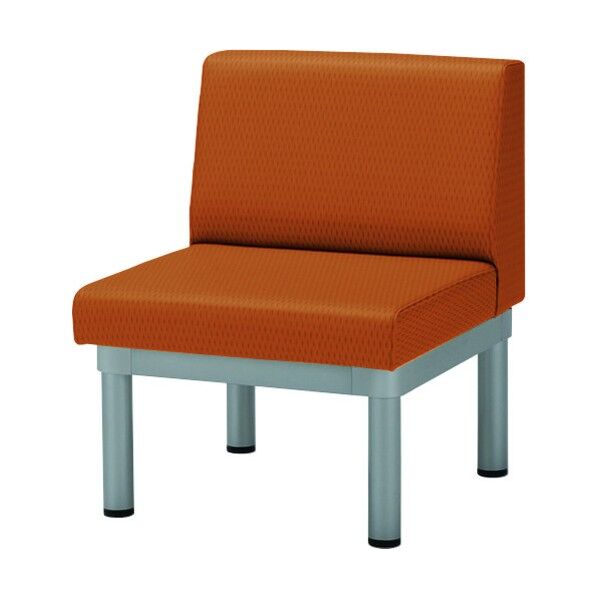 ロビーチェア 背付き MWC-0710V-LGRUO 1点