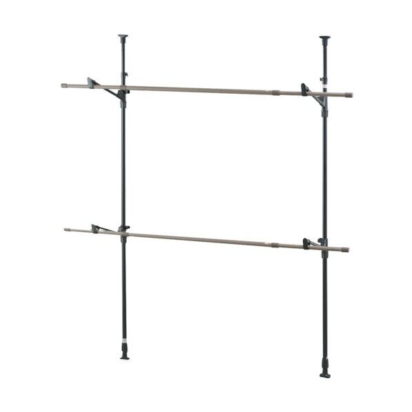 木目調窓枠物干し ブラック MW-W260N 1点