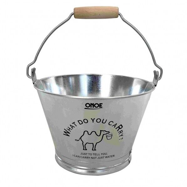 イラスト入バケツ 特1号 ブラック