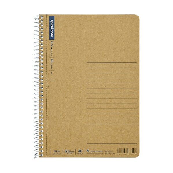 B6 スパイラルノート 横罫40枚