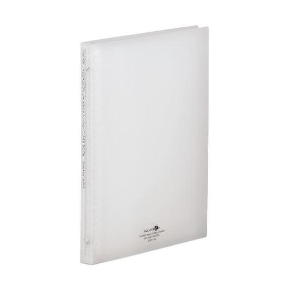 AQUA DROPs クリヤーブック(ポケット交換タイプ) 乳白 249×24×314mm N5010-1 1点