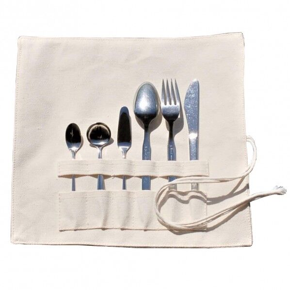 コットン100 キャンバス ロール.カトラリーケース 6P用