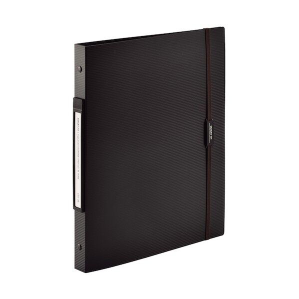LIHIT LAB. SMART FIT 2タイプポケットクリヤーブック交換式 260×25×314mm ブラック N7520-24 1点