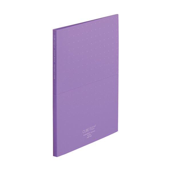 LIHIT LAB. CUBE FIZZ クリヤーブック(スタンド式) 231×15×307mm パープル N6002-10 1冊