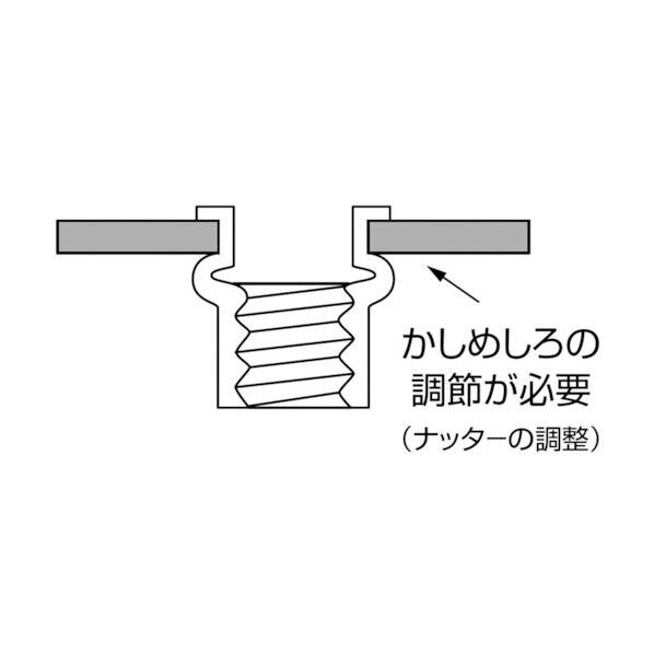 エビ印 パック入りナット（５０本入）Ｋタイプアルミニウム４－２．０ 106 x 60 x 32 mm NAK4P 50個