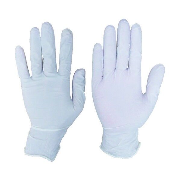 UCD ニトリルディスポNo.110白PFL (100枚入) 249 x 131 x 78 mm NBR0550PF-WBL 100枚