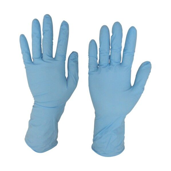 シンガー ニトリルディスポブルーロングPF L 295 x 126 x 43 mm NBR0670PF-BBL 50枚