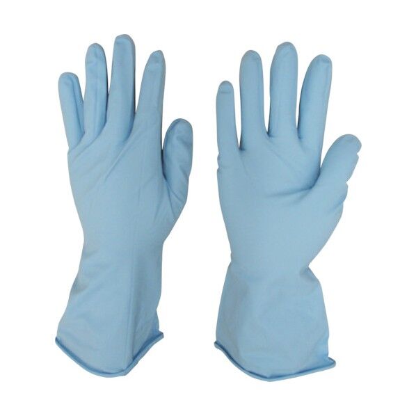 シンガー ニトリル薄手手袋 ブルー L NBR1450PF-BPL 10双