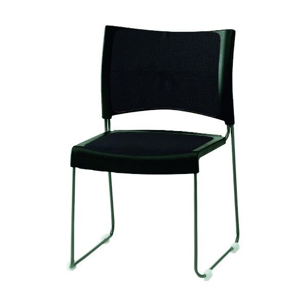 スタッキングチェア 塗装脚 背・座部布張り