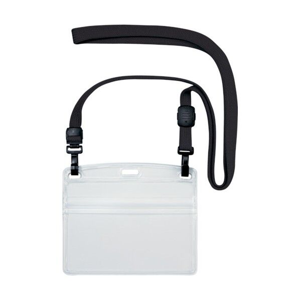 吊り下げ名札ダブルフック式ヨコ特大10枚黒 176 x 160 x 50 mm NL-3-BK 10枚