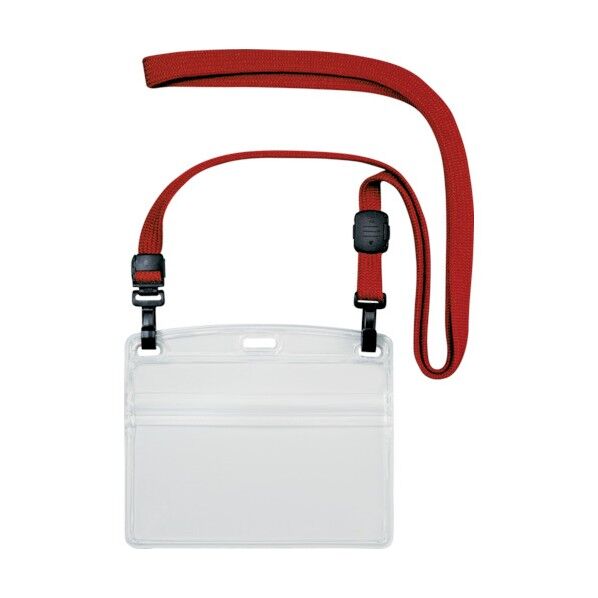 吊り下げ名札ダブルフック式ヨコ特大10枚赤 180 x 158 x 45 mm NL-3-RD 10枚