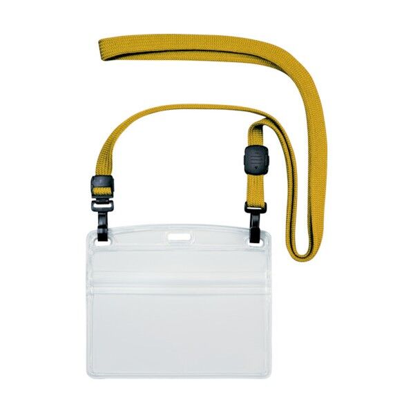 吊り下げ名札ダブルフック式ヨコ特大10枚黄 176 x 160 x 50 mm NL-3-YE 10枚