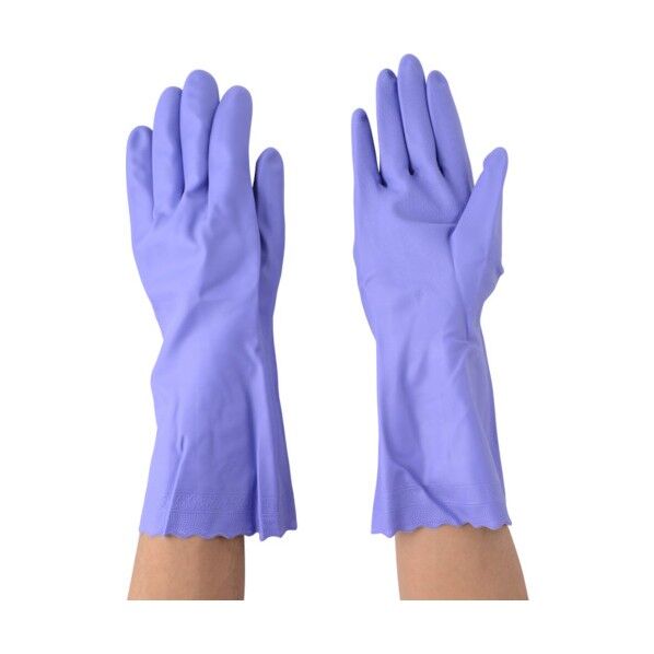 モデルローブNO100ビニールNP厚手(裏植毛)Lバイオレット NO100L-V 1点