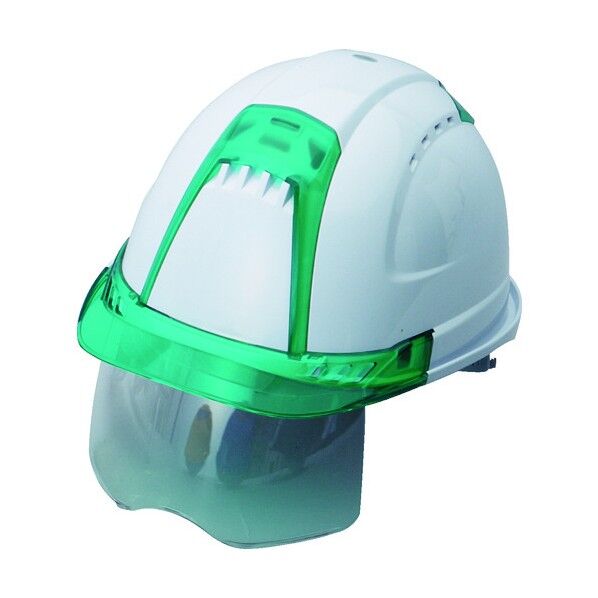 ヘルメット ヴェンティープラス シールド面付 白 NO.391F-G-C-WH 1