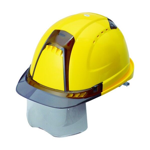 ヘルメット ヴェンティープラス シールド面付 うす黄 NO.391F-S-C-LY 1