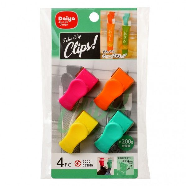 クリップス チューブクリップ 幅2×奥行2.6×高さ4.5cm 1個