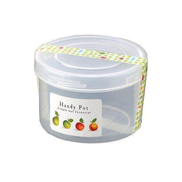 保存容器 ハンディーポット クリアー (使用時)9.5φ×高さ6.3Hcm 1個