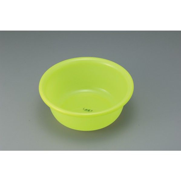 リーフ レディース湯桶 グリーン (使用時)25.2φ×高さ9.6Hcm 1個