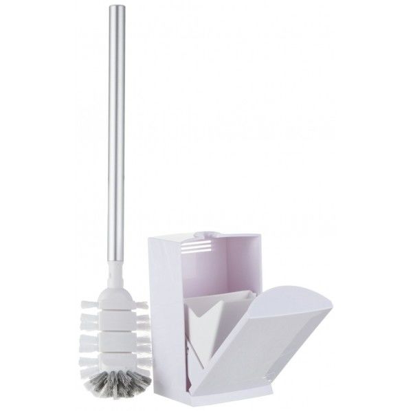 FIトイレブラシケース付きホワイトB-726 176178 1