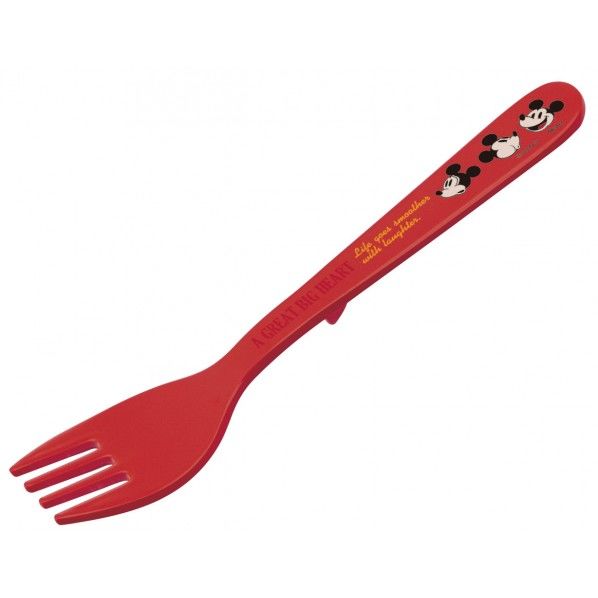 Mickey Mouse メラミン製デザートフォーク 幅3×奥行1.3×長さ14cm FM6 1個