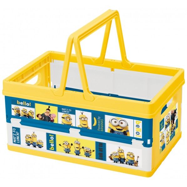 ミニオンズ ボブと仲間たち 折りたたみ収納ボックス 組立幅39×奥行25.5×高さ18.5cm BWOT13 1個