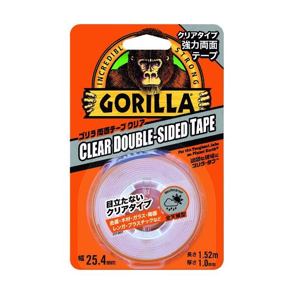 ゴリラ両面テープ クリア