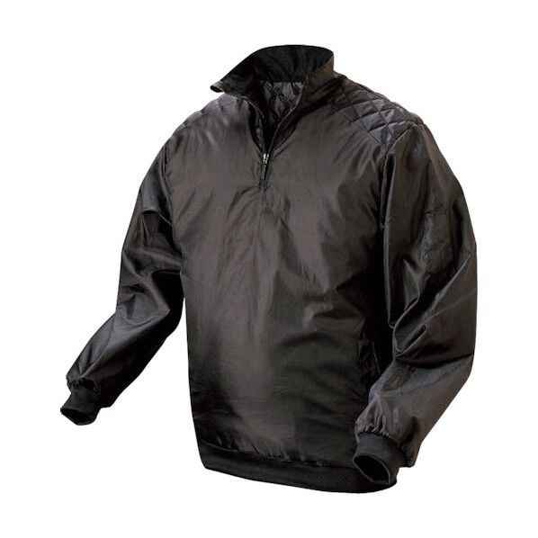 喜多 ハーフジップ セミキルトヤッケ(刺し子付) M ブラック No3150 1...