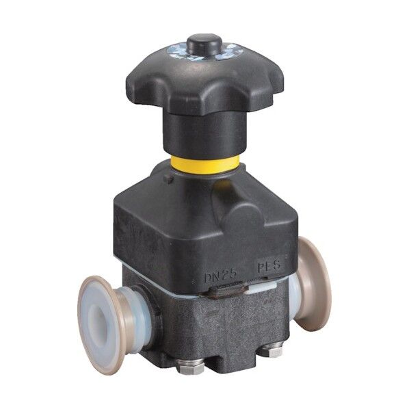 フロンケミカル フッ素樹脂(PFA)ダイヤフラムバルブ NR2125-001 1点...