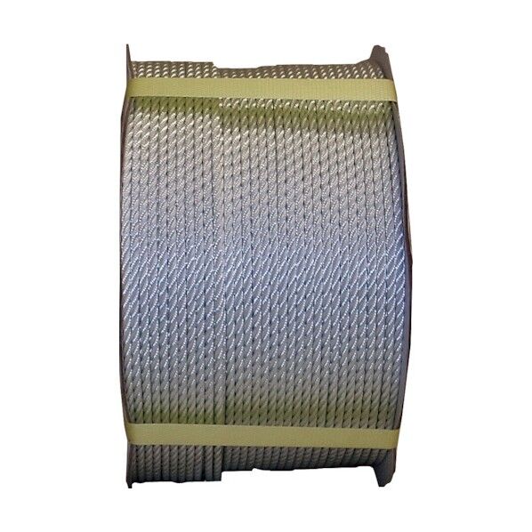 ナイロンロープドラム巻 薄グレー 5mm×200m NR-5X200-DR 1巻