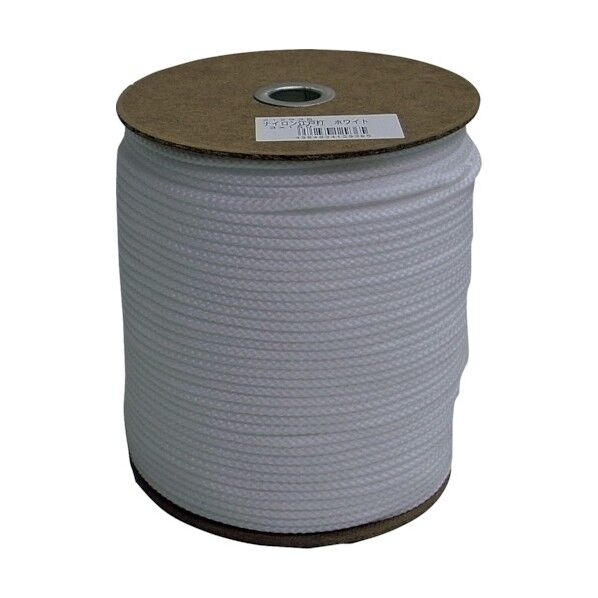 ナイロン江戸打ち紐ボビン巻 白 3mm×150m NRED3-WH 1巻