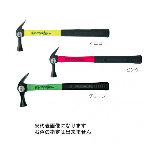 須佐製作所 王将 仮枠ハンマー 目だち屋仮枠ハンマー(グラス柄) 止付中 ピンクカラーハンドル 1個...