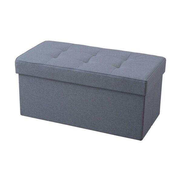 529386 折りたたみ収納スツール ワイド ブルー SSTR-76-A 1点