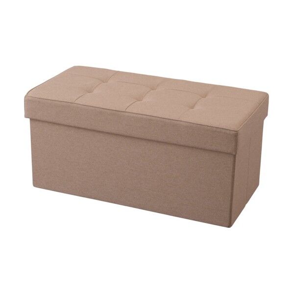 529385 折りたたみ収納スツール ワイド ブラウン SSTR-76-T 1点