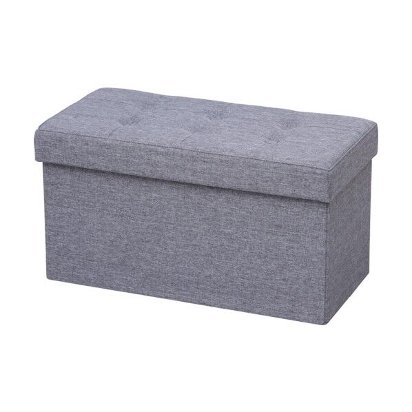 IRIS 折りたたみ収納スツールW グレー 770 x 380 x 95 mm SST-76-GR 1